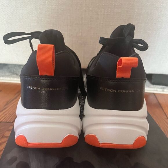 NIB French Connection Black Riley Chunky Sporty Lace-up Sneakers Size 8 - Picture 8 of 8